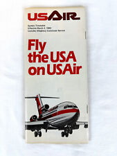 1982 USAir Airlines Timetable - including Allegheny Commuter Service picture
