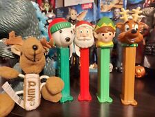PEZ vintage Lot of 6 Christmas Holiday Dispensers Santa Elf and more picture