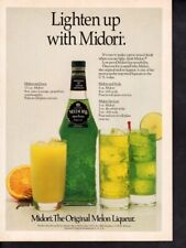 Vintage advertising print alcohol ad Midori Melon Liqueur Japan Lighten Up 1985 picture