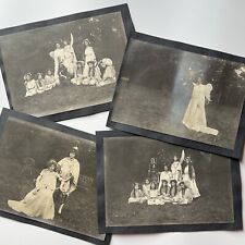 Antique Gelatin Silver Photograph Beautiful Women Magical Mythical Play Costumes picture