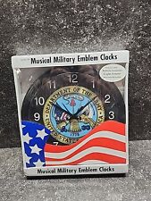 United States Army Musical Military Emblem Clock Plays Stirring March Of The Usa picture
