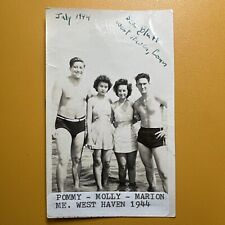 1944 VINTAGE PHOTO WEST HAVEN, Connecticut CT Sea Bluff Named Gay Int snapshot picture