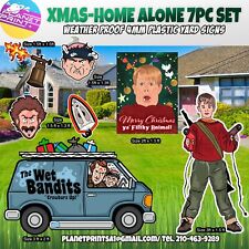 BIG Christmas Home Alone Yard Signs Decoration 7pc Set picture