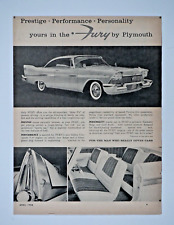 1958 Plymouth Fury Vintage 2door HT Man Who Loves Cars Original Print Ad 8 x 10