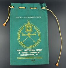 Vintage Cloth Bank Bag “Elizabethtown National Bank & Trust Company” PA 6”x10” picture