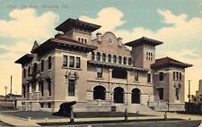 FL~FLORIDA~PENSACOLA~CITY HALL~MAILED 1914 picture