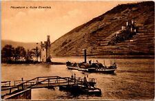 Postcard Rüdesheim am Rhein Hesse Germany - Mauseturm u. Ruine Ehrenfels picture