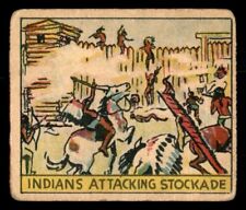 1933 R128 Western Strip Card #38 Indians Attacking Stockade GD picture