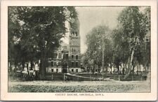 OSCEOLA, Iowa Postcard CLARKE COUNTY COURT HOUSE Building View / c1910s Unused picture