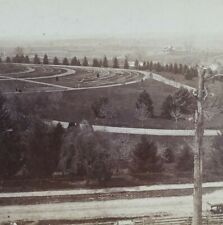 Gettysburg by Tipton Soldiers Cemetery Battlefield Observatory Stereoview B960 picture