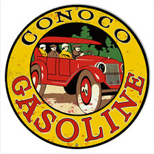 Conoco Gasoline Vintage Metal Sign 14x14 picture