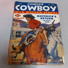 COMPLETE COWBOY-PULP 1944 magazine ww2 era golden age maverick's return western picture