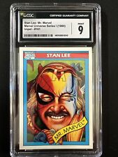 1990 Marvel Universe #161 Stan Lee CGC 9 Mint Impel Series 1 Mr. Marvel picture