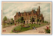 c1905s City Hall Exterior Roadside St. Louis Missouri MO Unposted Tuck Postcard picture