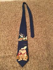 Vintage 1995 Looney Tunes Mania Taz Bugs Bunny Neck Tie picture