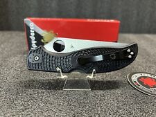 Spyderco Stretch 2 XL Satin VG-10 Combo Blade, Black FRN Handle C258PSBK picture