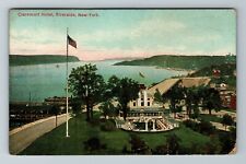 Riverside NY-New York, Claremont Hotel, Aerial Scenic View, Vintage Postcard picture