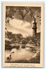 c1940's The Windmill Grounds Of The Keeley Institute Dwight Illinois IL Postcard picture