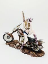 Cowgirl Motorcycle Fairy Collectible Figurine Statue H = 10 in picture