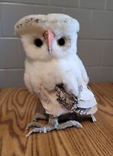 Snowy Owl Figurine Handmade- Vintage  picture