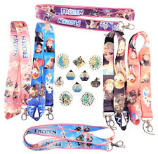 Frozen Themed Starter Lanyard Set with 5 Disney Park Trading Pins ~ Brand New picture