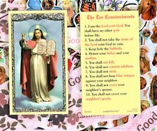 The Ten Commandments - Laminated Holy Card 800-0675 picture