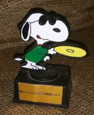 Vintage Snoopy Joe Cool Trophy Plaque 1971 Charles Shultz Peanults Charlie Brown picture