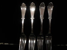 Exquisite 12 Vintage Reed & Barton Decorative Designed Silverplate Forks 1889 picture