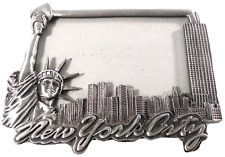 New York City Photo Frame 7x5.5 Silver Picture Holder Metal Tabletop Room Decor picture