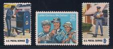 USPS LETTER CARRIERS - MAILMAN MAIL - SET OF 3 U.S. STAMPS - MINT CONDITION picture