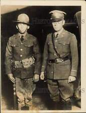 1927 Press Photo Colonel Paul P. Newlon & son Private George P. Newlon, Colorado picture