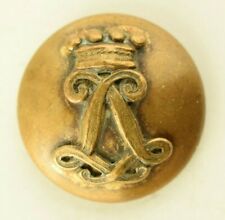 1870s-80s Royal Cypher Crown Coat Uniform Button Original D15 picture
