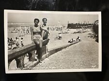 RPPC 1940’s Seaside Beach Oregon Pretty Girls Women Boyer Postcard Unposted picture