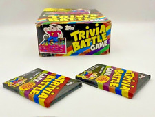 1984 Trivia Battle Game Trading Card Box 36 Pack Topps FULL X-out Box picture
