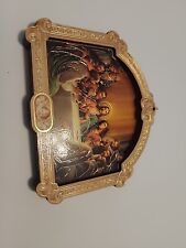 The Last Supper Cathedral Wooden Plaque w Gold Leaf Stamping  picture