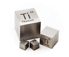 Titanium Metal 10mm Density Cube 99.9% for Element Collection USA SHIPPING picture