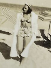 MD Blurry Blurred Beautiful Bombshell Sexy Woman Beach Robe Bikini 1920-30's picture