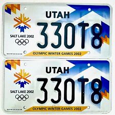 2002 United States Utah Olympic Winter Games Passenger License Plate 330T8 picture