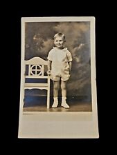 1940s Young Boy Rppc Photograph Postcard picture