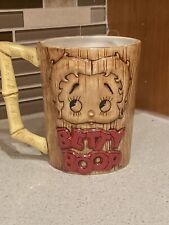 Betty Boop Vintage COLLECTOR Mug Or Cup TEA COFFEE Tikki Hawaiian Yellow Handle picture