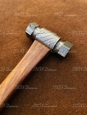 Custom Handmade Damascus Steel Viking Hexagonal Hammer, Birthday Gift  picture