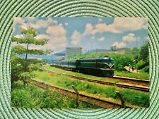 Vintage 1980s Train from Kowloon Hong Kong to Guangzhou China Postcard picture