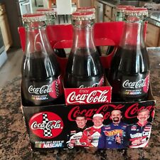 Coca-Cola 1999 NASCAR Racing Family 8oz 6 pack Coke Bottles with original carton picture