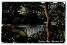 1913 Mechanics Dam Waterfalls Attleboro Massachusetts MA Antique Postcard picture
