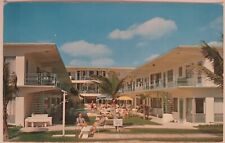 Vintage El Sirocco Motel Deerfield Beach Florida Chrome Postcard Unposted picture