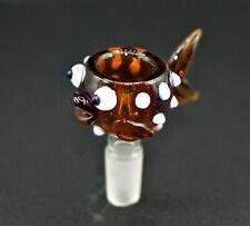 14MM Thick Glass Bowl Fish Heady  Piece Quality Unique Handmade Smoking picture