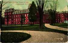 Back of Main Building Vassar College Poughkeepsie NY Divided Postcard c1912 picture
