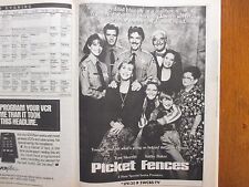 September 13, 1992 N Y Times TV Mag(PICKET  FENCES/VIRGINIA  MADSEN/PAM  GIDLEY) picture