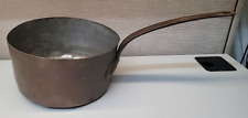 Antique French Copper Saucer Pan Pot, 9