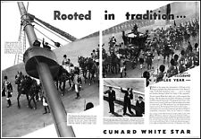 1935 Cunard White Star King George Great Britain vintage photo Print Ad  adL28 picture